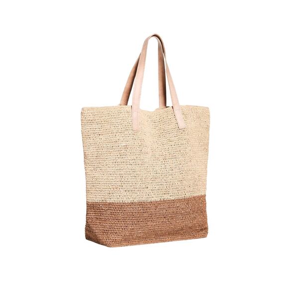 Mar Y Sol Montauk Crochet Carryall in Sand Natural - Picture 2 of 4